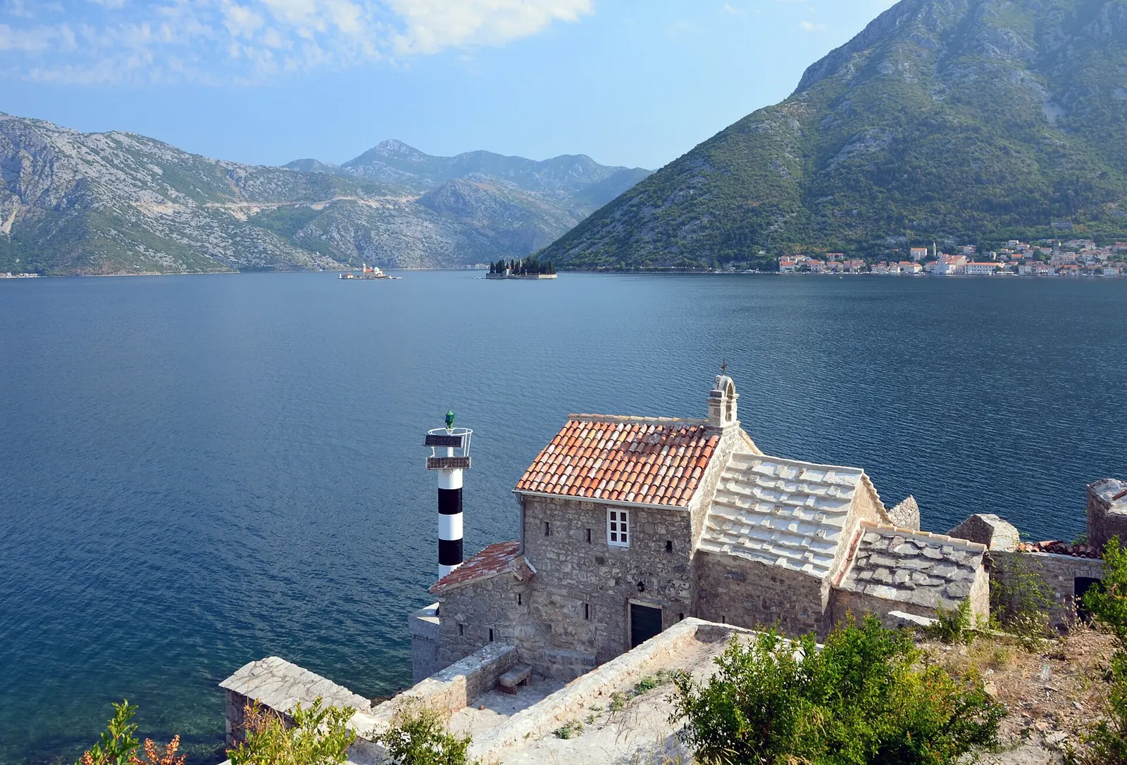 The Bay of Kotor, with Perast in the background